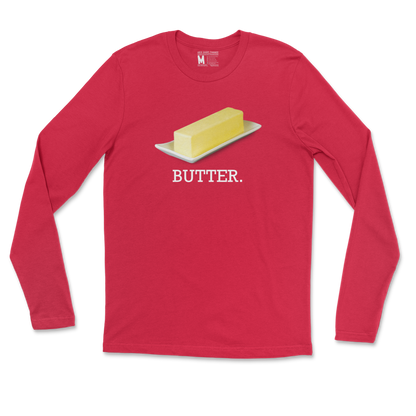 Gildan SoftStyle Long Sleeve Butter in Red