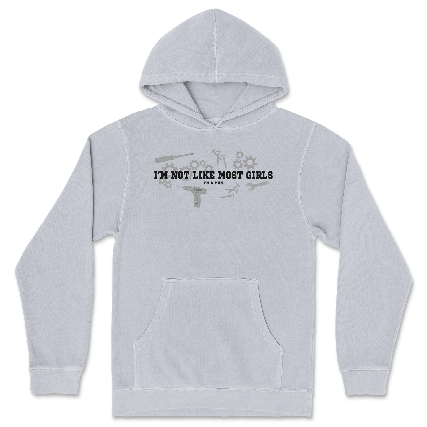 Independent Clothing Co. Hoodie Not Like Most Girls in GreyHeather