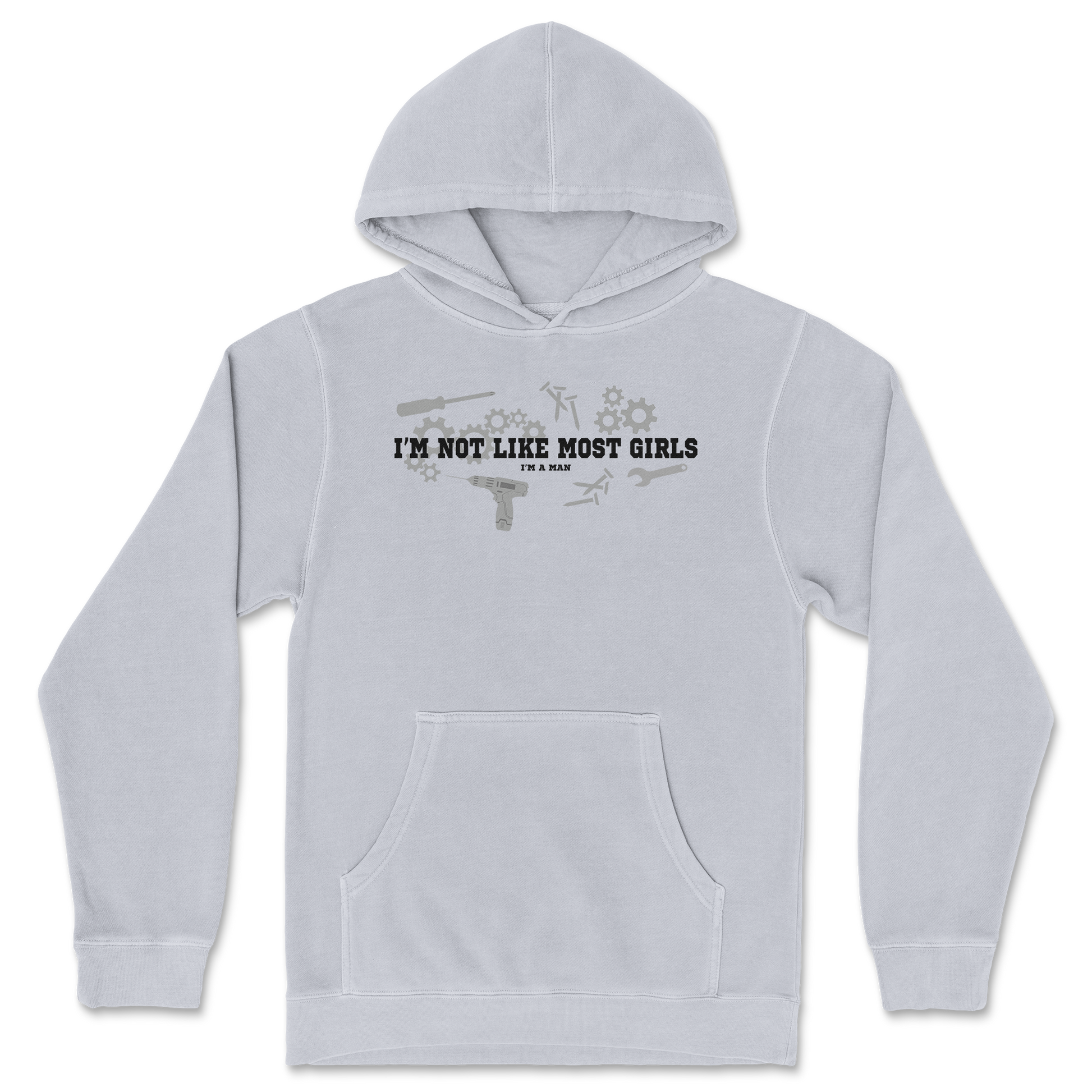 Independent Clothing Co. Hoodie Not Like Most Girls in GreyHeather