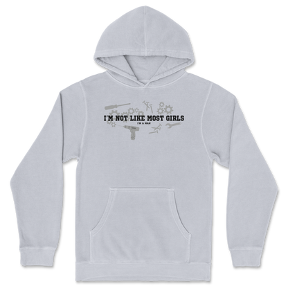 Independent Clothing Co. Hoodie Not Like Most Girls in GreyHeather