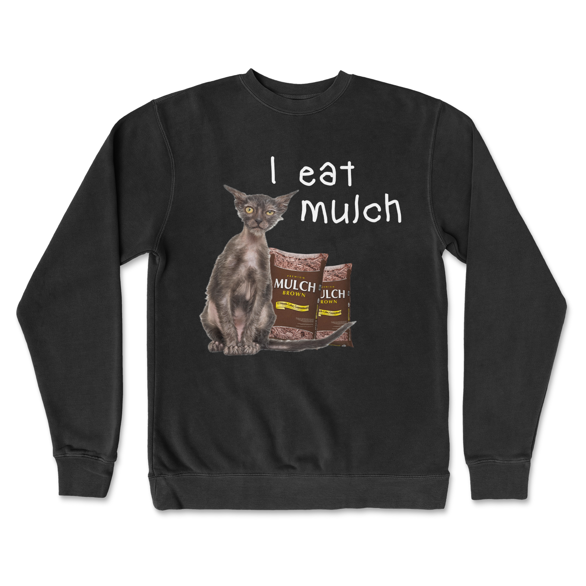 Independent Clothing Co. Crew Neck I Eat Mulch in Black