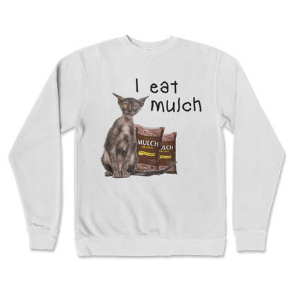 Independent Clothing Co. Crew Neck I Eat Mulch in White