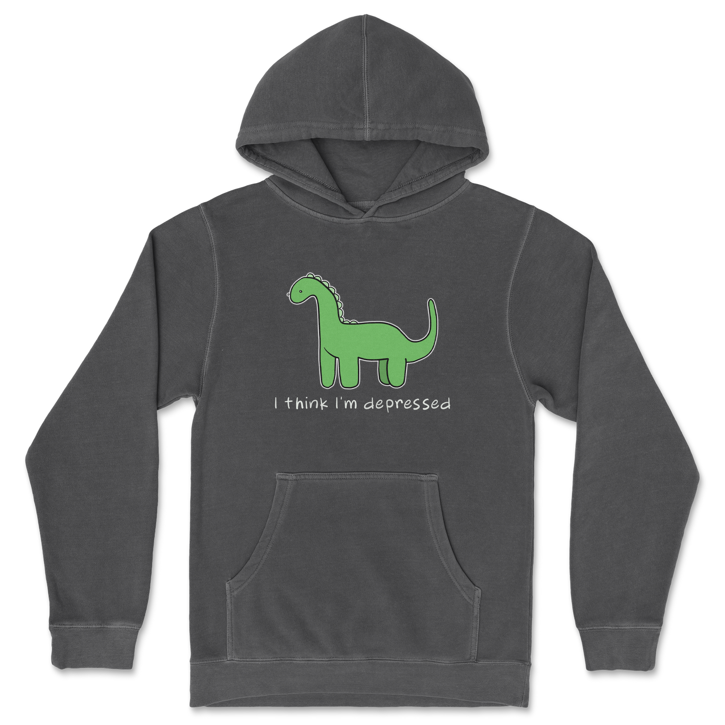 Independent Clothing Co. Hoodie Depressed Dino  in Black