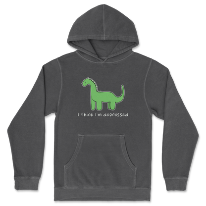 Independent Clothing Co. Hoodie Depressed Dino  in Black