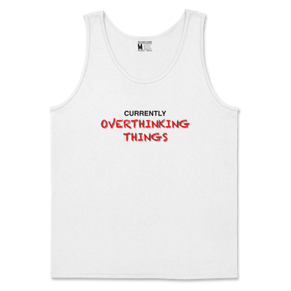 Gildan SoftStyle Tank Top For Our Lil Overthinker in White