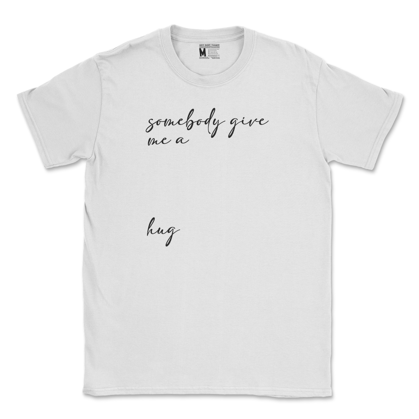 Gildan SoftStyle T-Shirt Hug Me in White