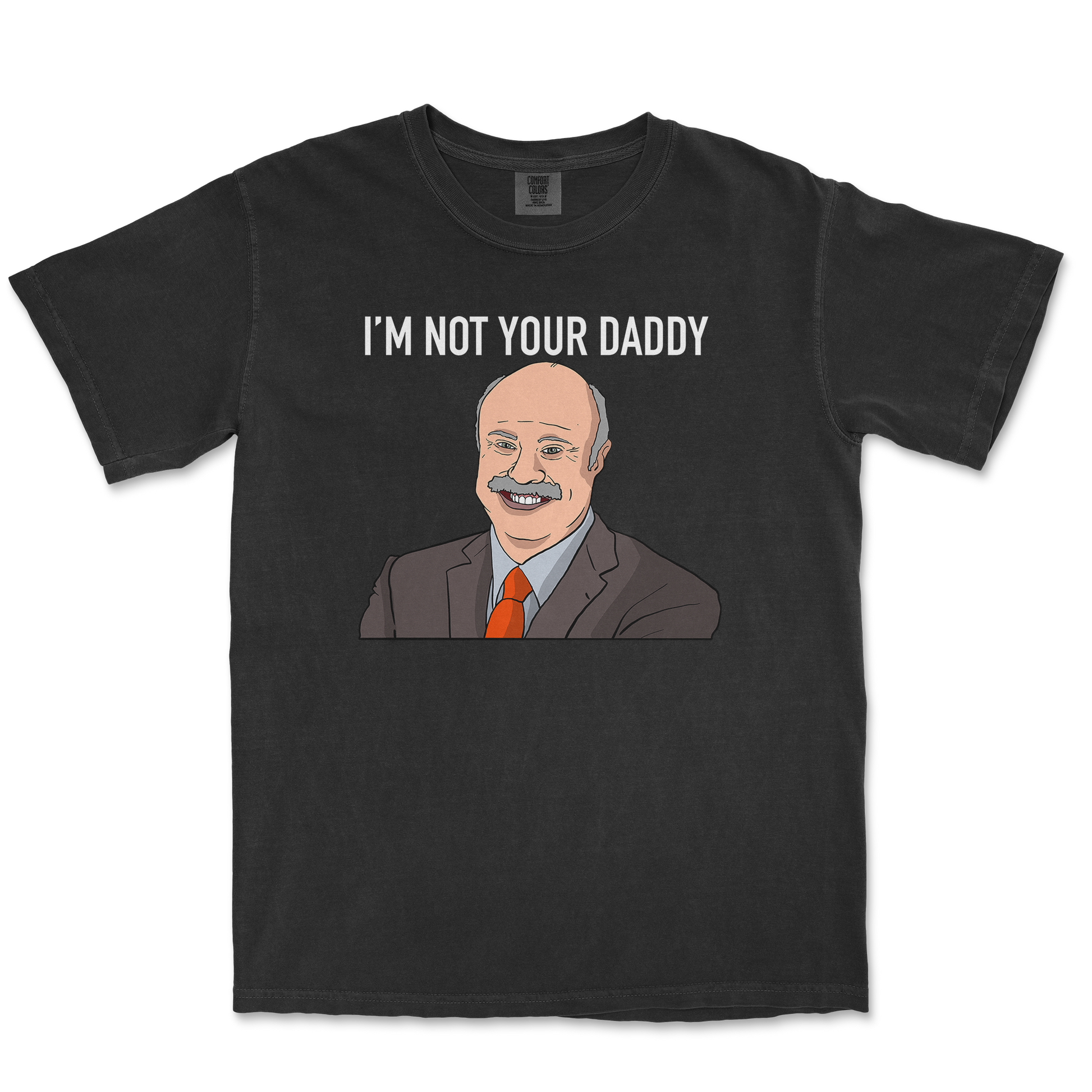 Comfort Colors T-Shirt Daddy Phil in Black