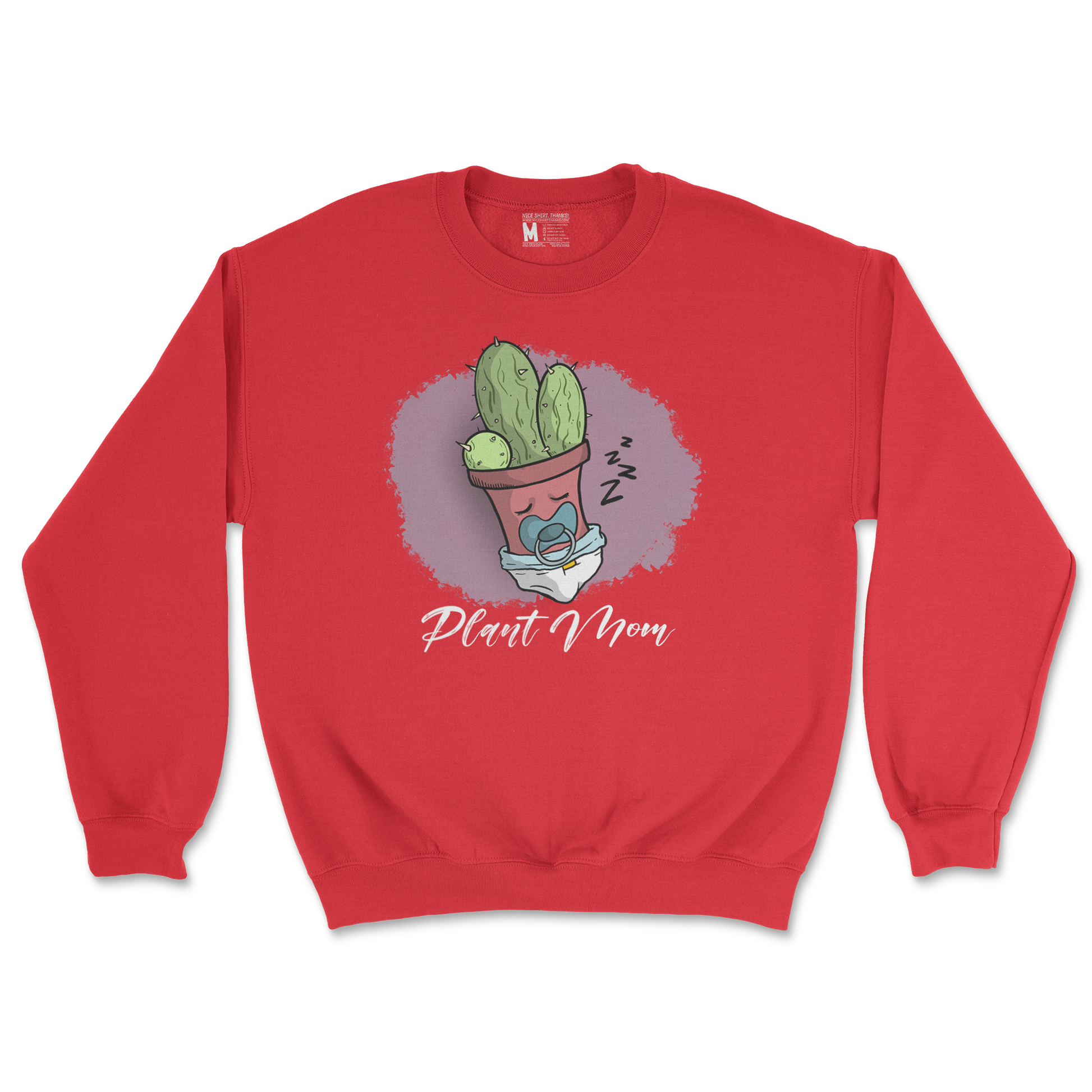 Gildan SoftStyle Crew Neck Plant Mom 2 in Red