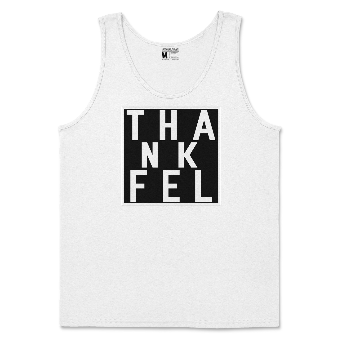 Gildan SoftStyle Tank Top THANKFEL in White