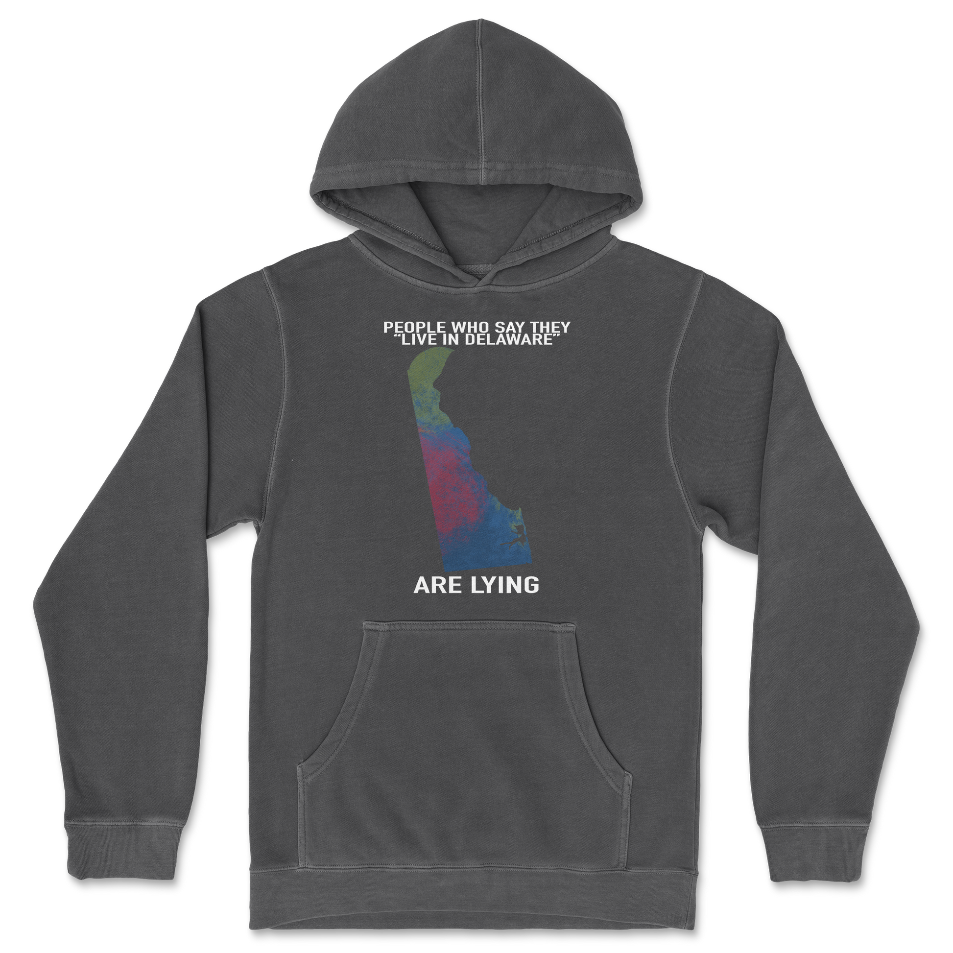 Independent Clothing Co. Hoodie Delaware Doesnt Exist in Black