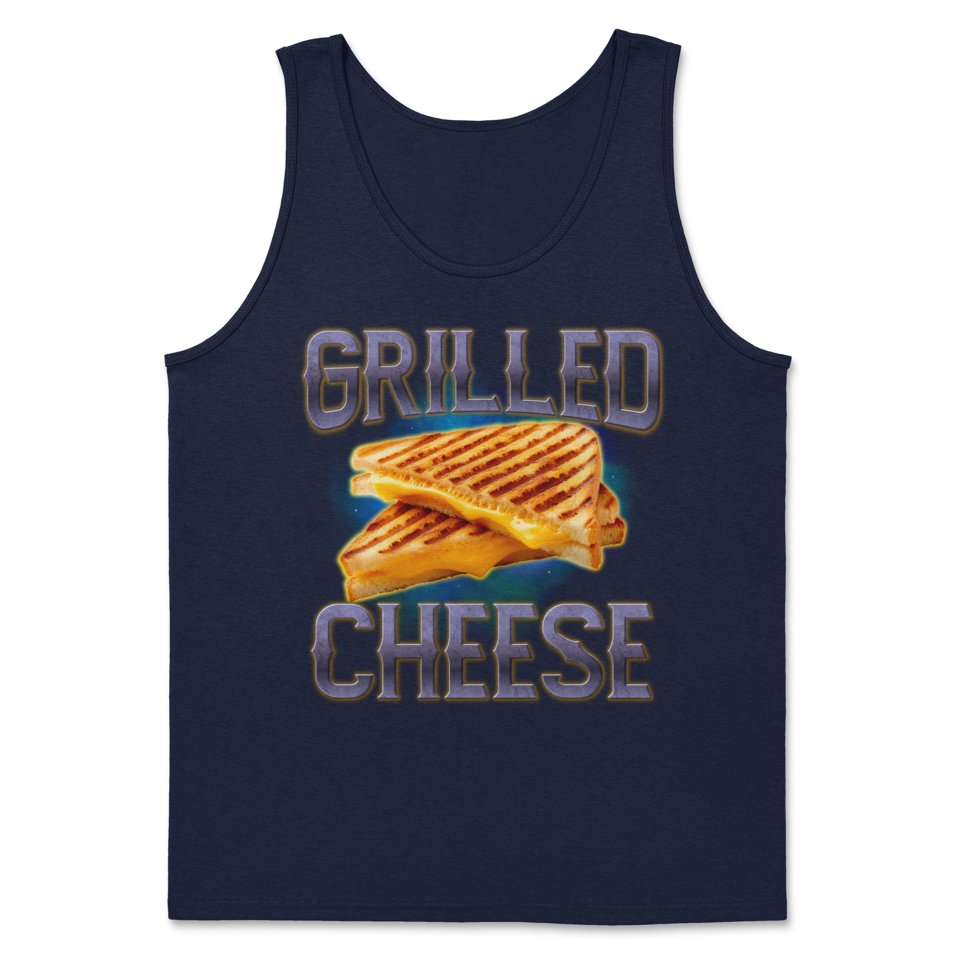 The Nice Shirt Tank Top Grilled Cheese  in Navy