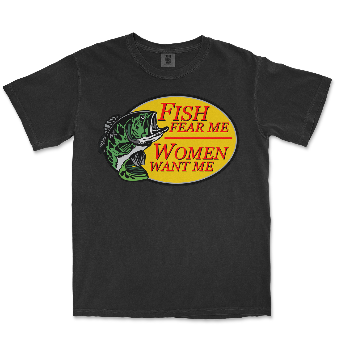 Comfort Colors T-Shirt For The Fishermen in Black