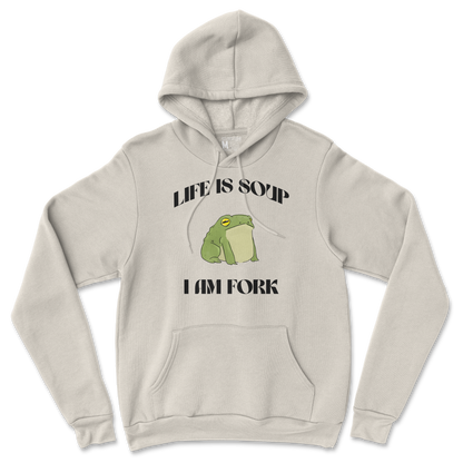 Gildan SoftStyle Hoodie I Am Fork  in Sand