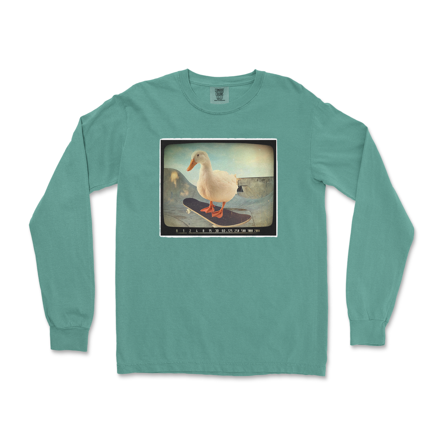 Comfort Colors Long Sleeve Do A Flip in LightGreen