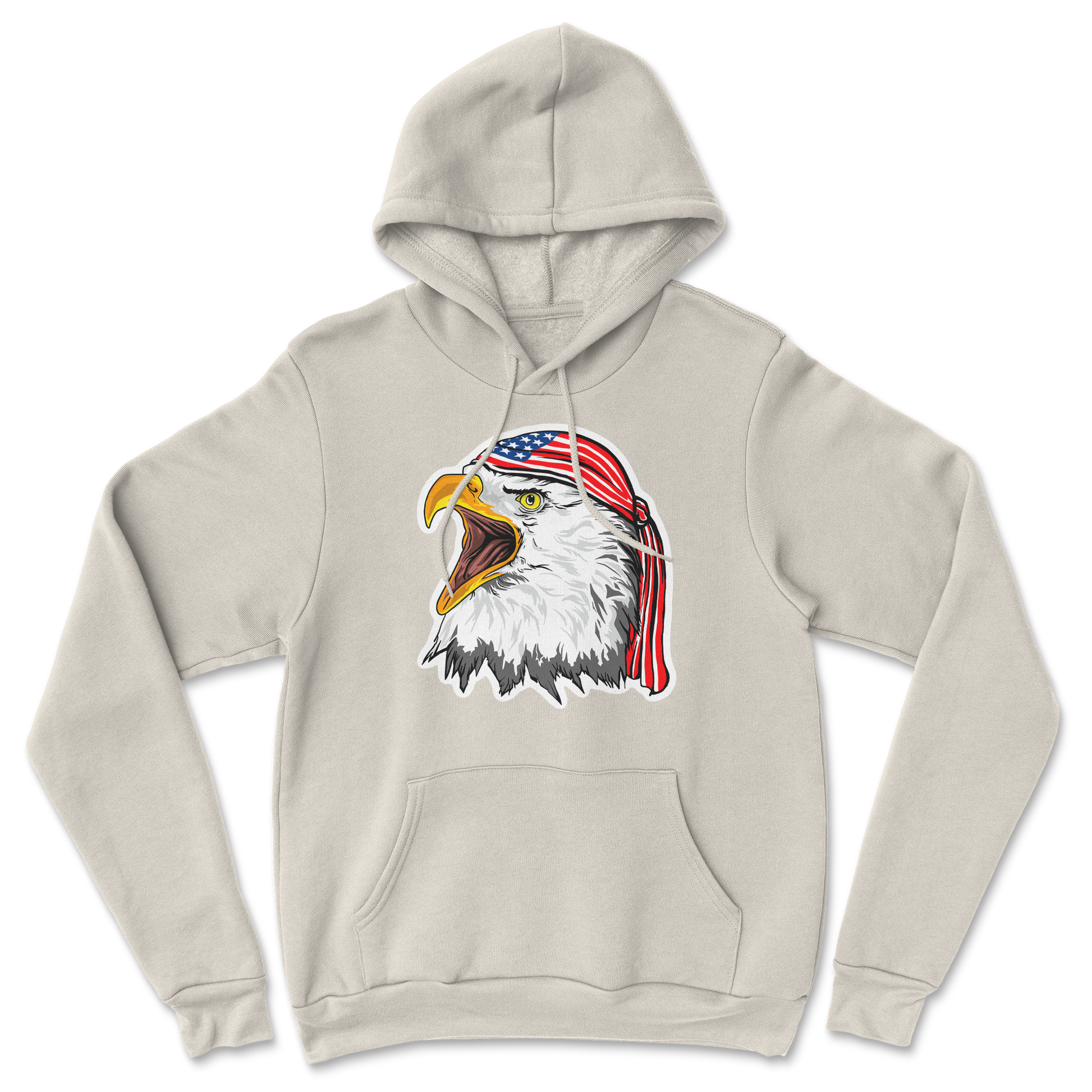 Heavy Blend Hoodie Freedom Eagle in Sand