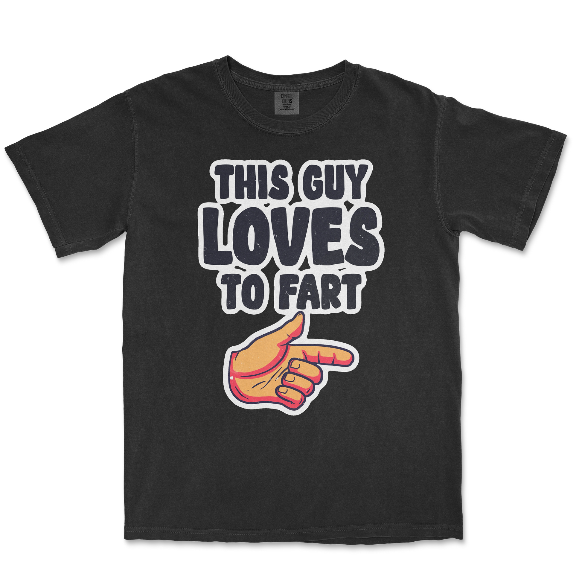 Comfort Colors T-Shirt Who Farted  in Black