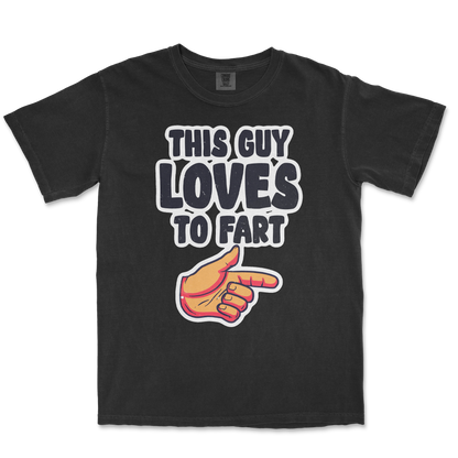 Comfort Colors T-Shirt Who Farted  in Black