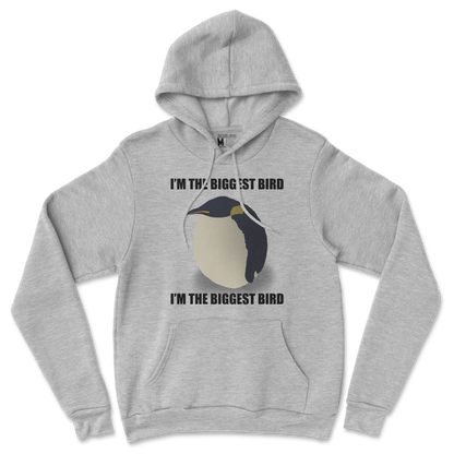 Gildan SoftStyle Hoodie I Am The Biggets Bird in Sports Grey