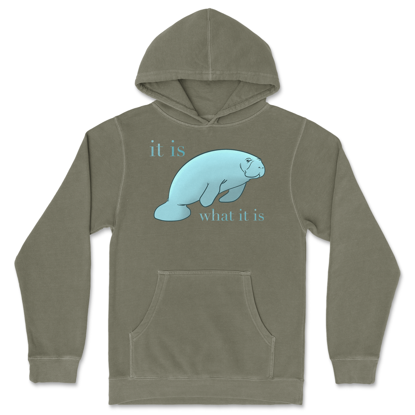 Independent Clothing Co. Hoodie Manatee in Olive