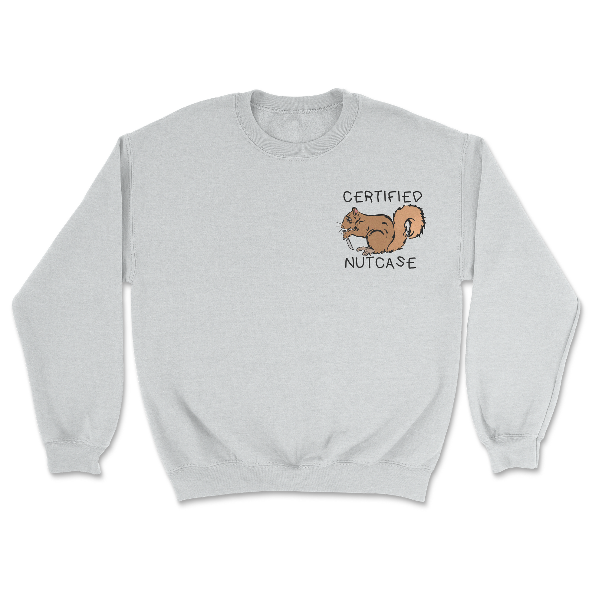 The Nice Shirt Crew Neck Nutcase  in Sports-Grey