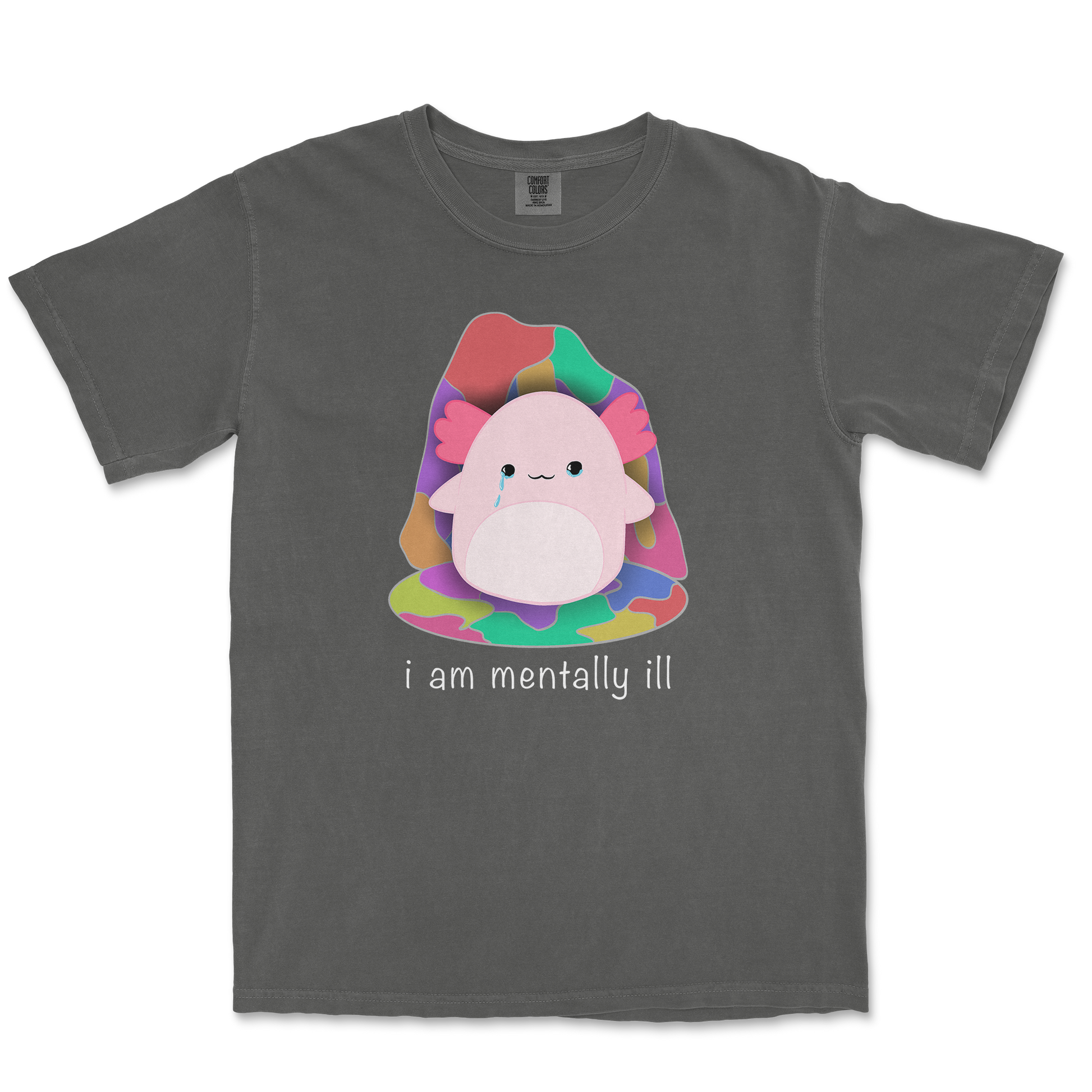 Comfort Colors T-Shirt Mentally Ill and Squishy in Pepper