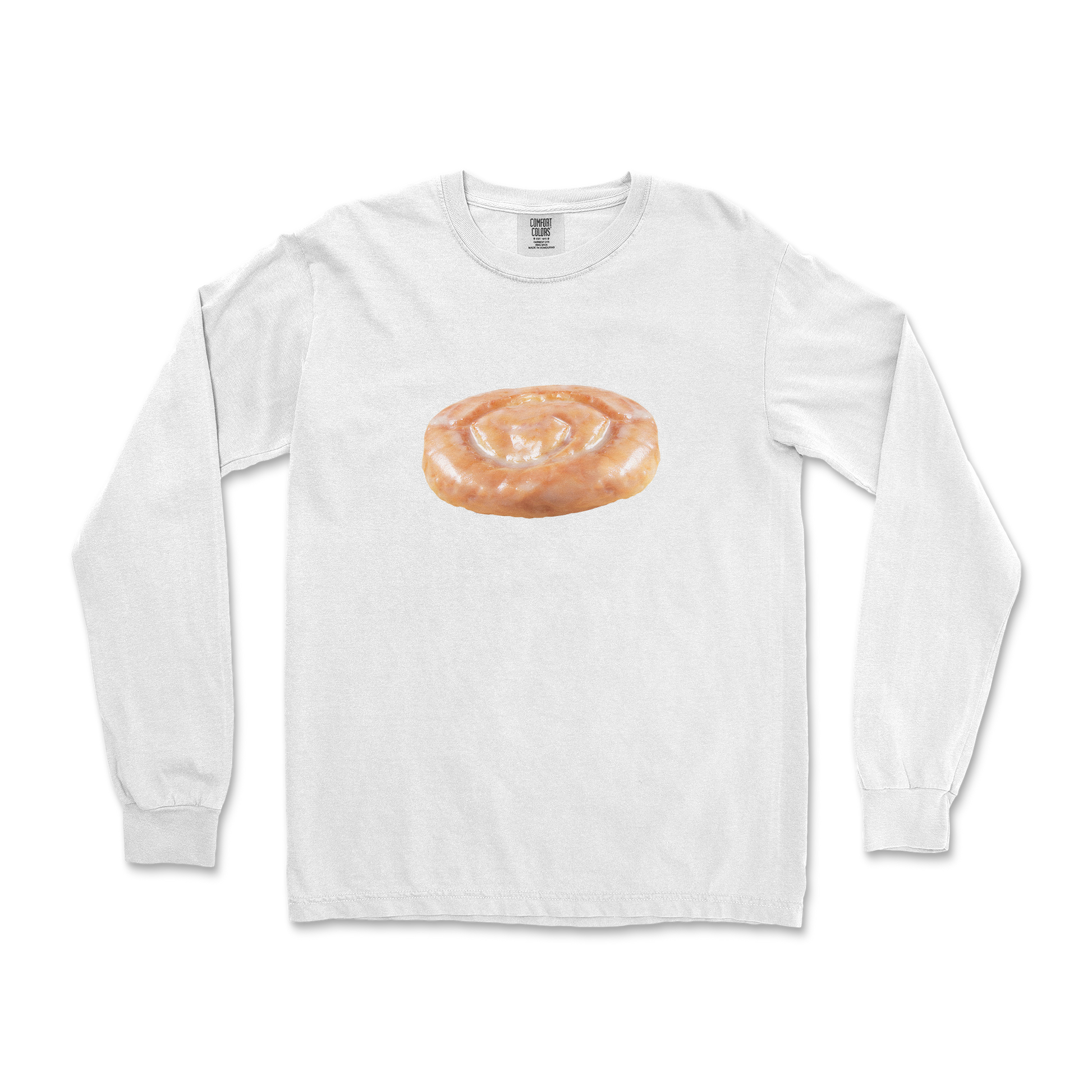 Comfort Colors Long Sleeve Honey Bun in White