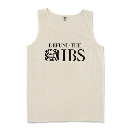 Comfort Colors Tank Top Defund The IBS in Ivory