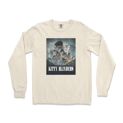 Comfort Colors Long Sleeve Kitty Blinders in Ivory