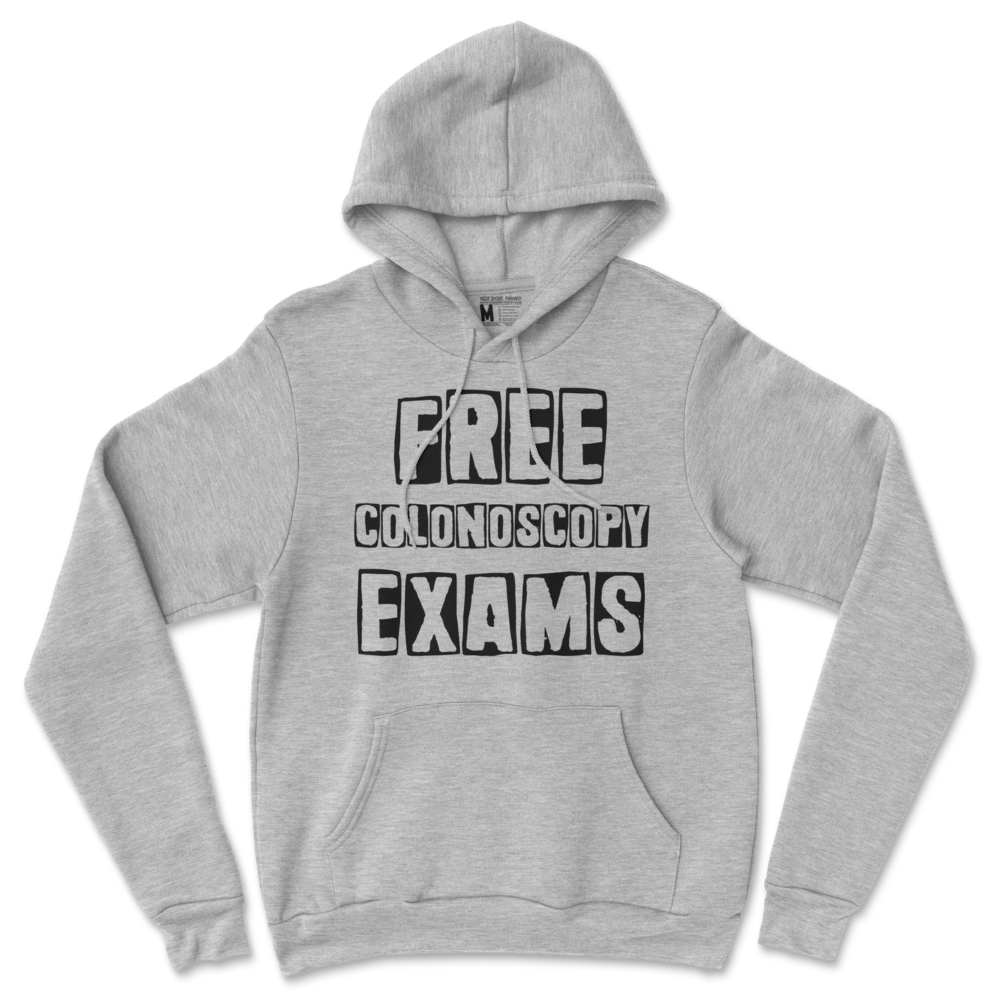 Gildan SoftStyle Hoodie Free Colonoscopy Exams in Sports Grey