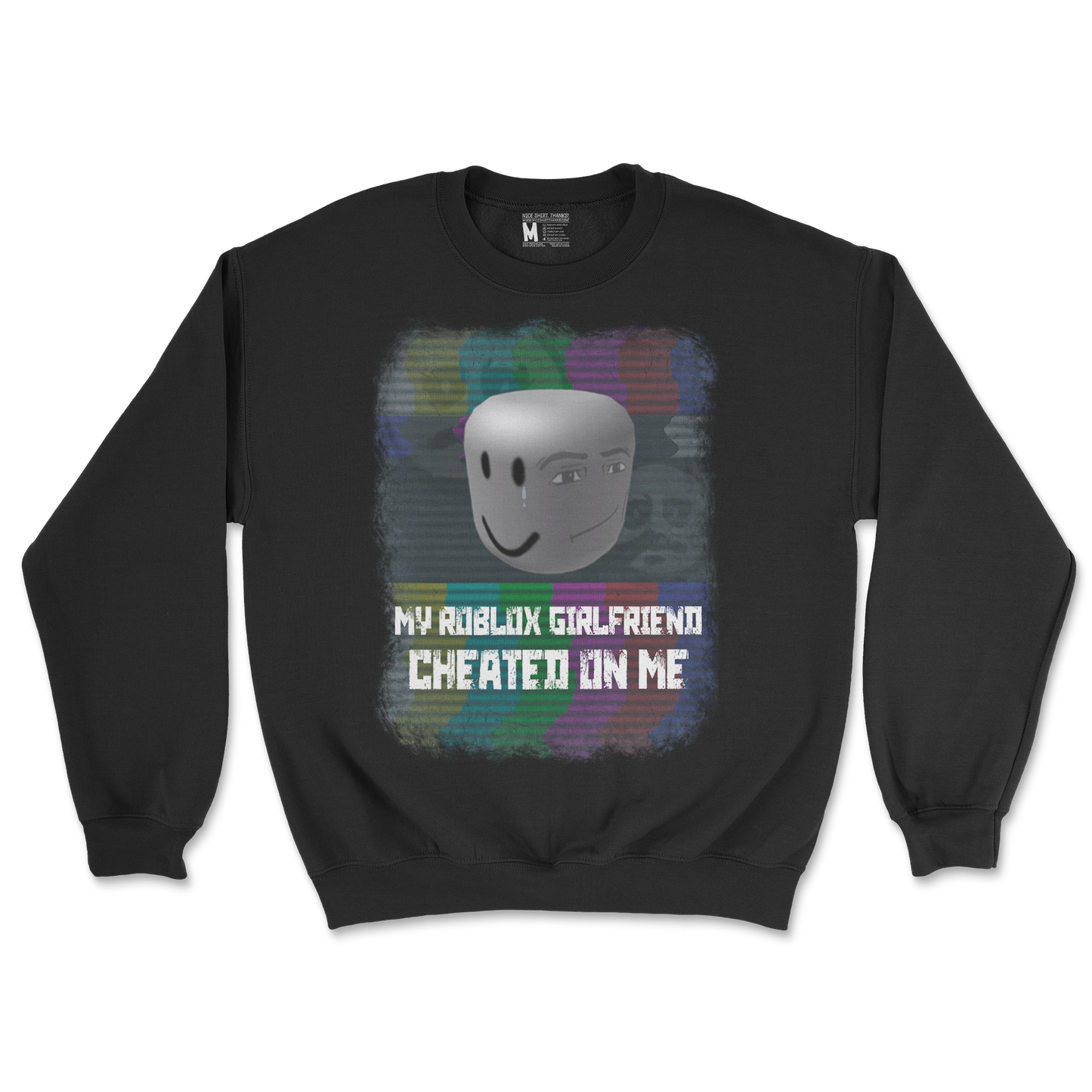 Gildan SoftStyle Crew Neck Roblox GF in Black