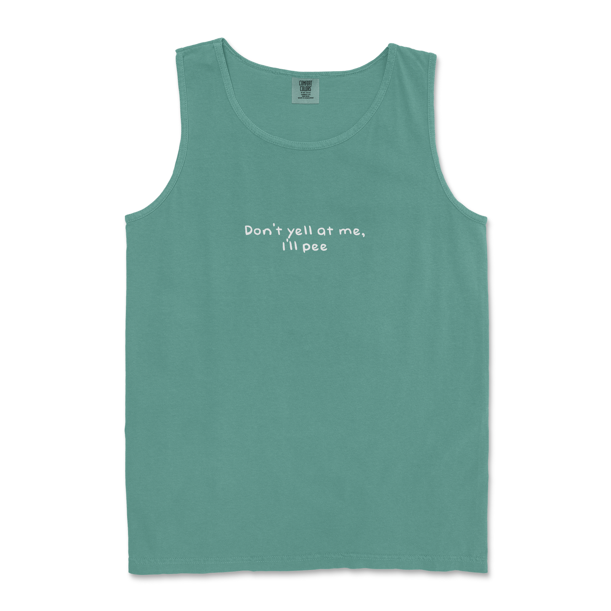 Comfort Colors Tank Top Dont Yell in LightGreen