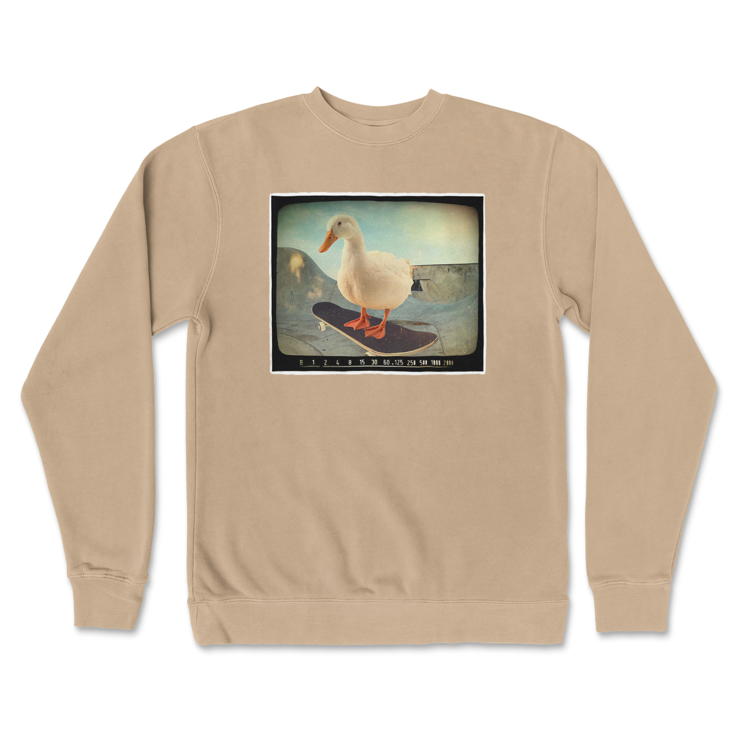 Independent Clothing Co. Crew Neck Do A Flip in Sandstone