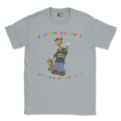 Gildan SoftStyle T-Shirt Jerry the Giraffe in Sports Grey