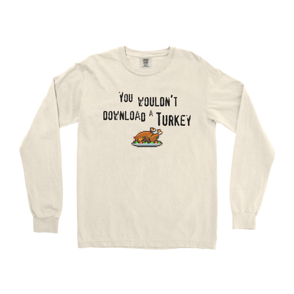 Comfort Colors Long Sleeve Downloadable Turkey  in Ivory