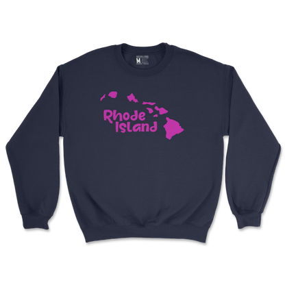 Gildan SoftStyle Crew Neck Rhode Island in Navy