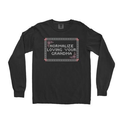 Comfort Colors Long Sleeve Cross Stitch in Black
