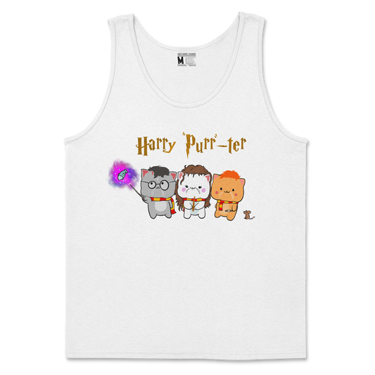 Gildan SoftStyle Tank Top Harry Purrter in White