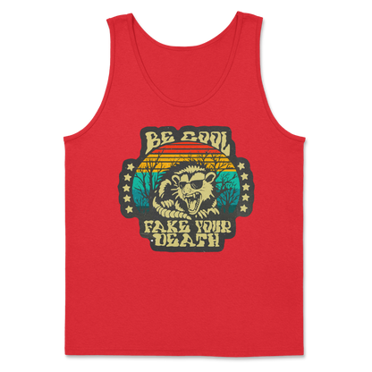 Heavy Blend Tank Top Fake Your Death in Red