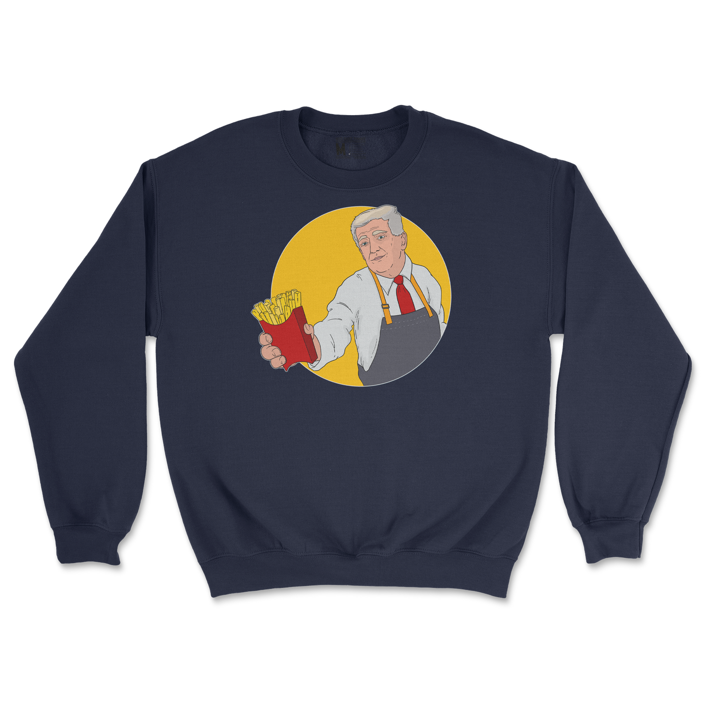 Gildan SoftStyle Crew Neck McTrump  in Navy