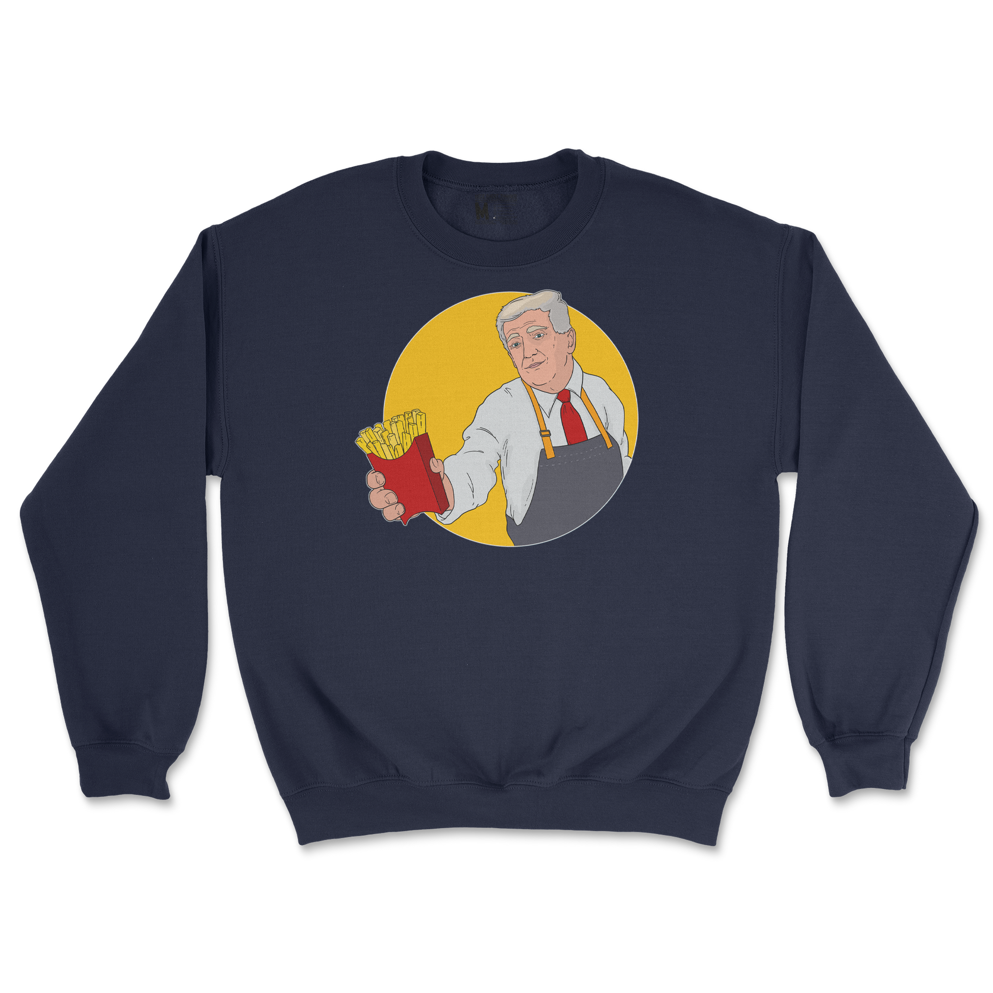 Gildan SoftStyle Crew Neck McTrump  in Navy