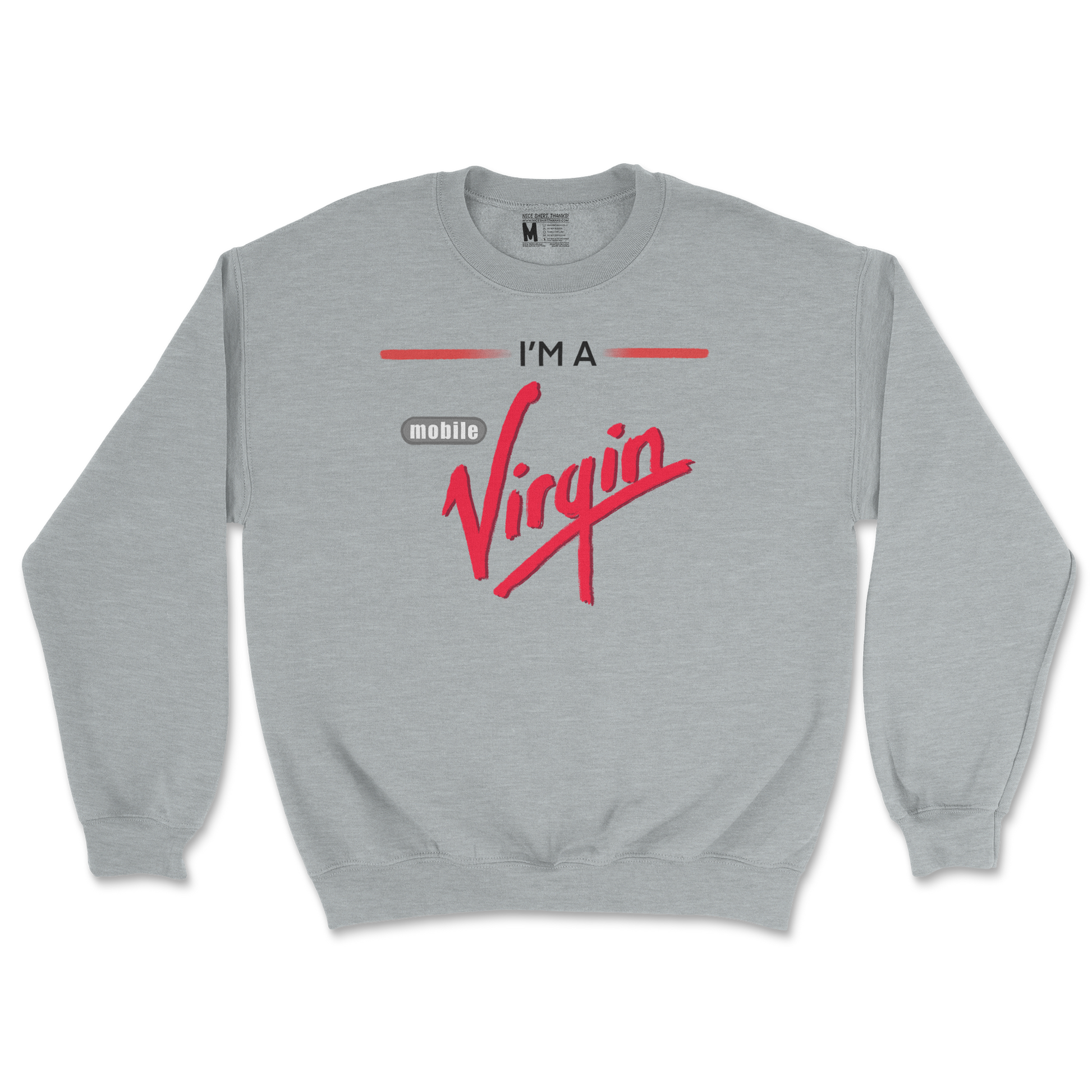 Gildan SoftStyle Crew Neck Mobile Virgin in Sports Grey