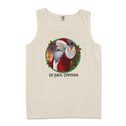 Comfort Colors Tank Top Angry Santa  in Ivory