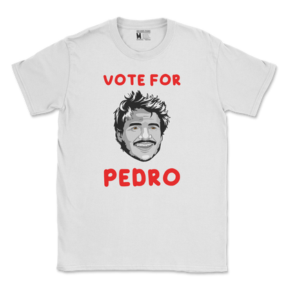 Gildan SoftStyle T-Shirt Vote For Pedro in White