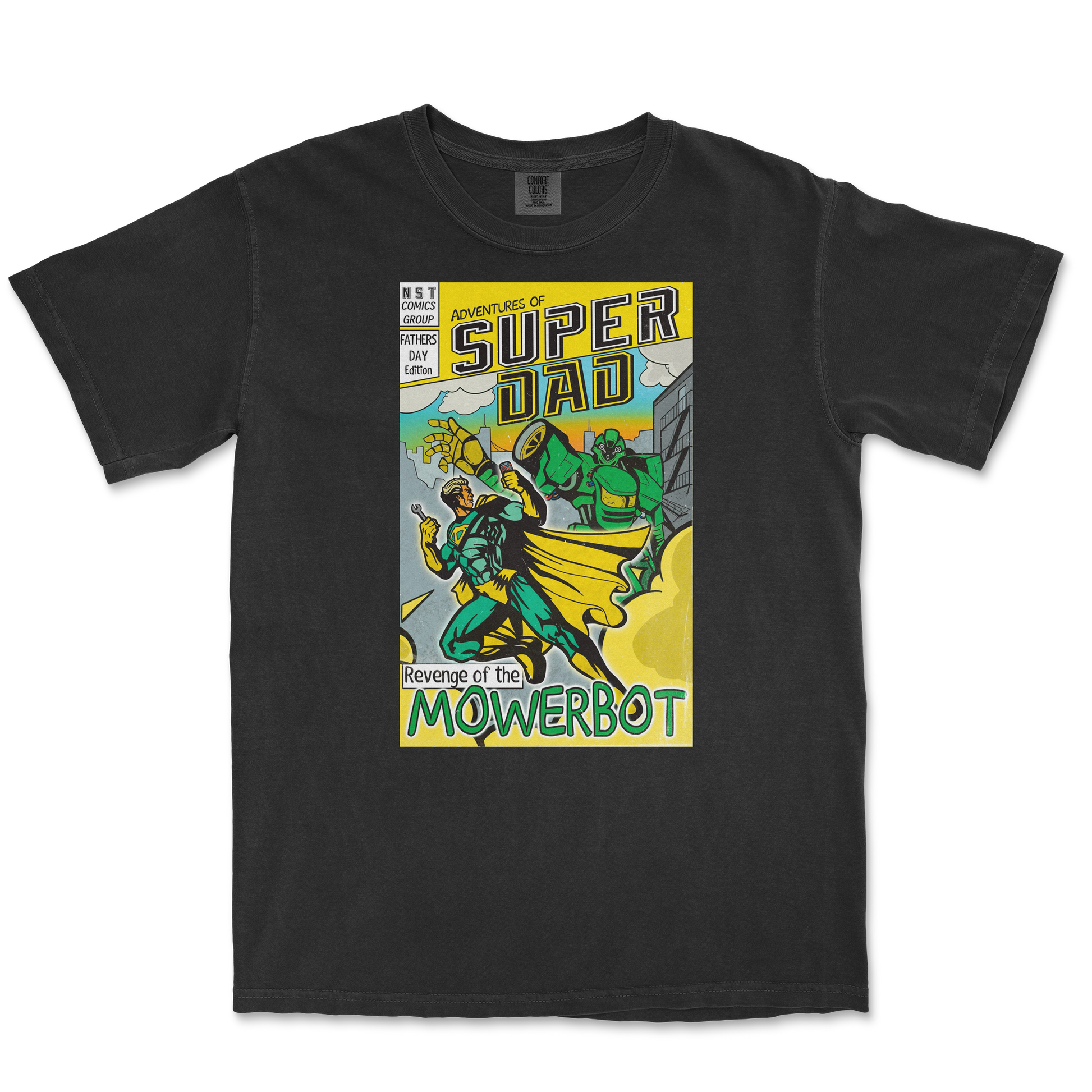 Comfort Colors T-Shirt Super Dad in Black