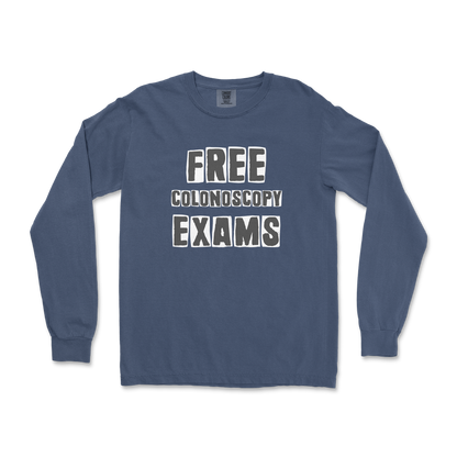 Comfort Colors Long Sleeve Free Colonoscopy Exams in Midnight