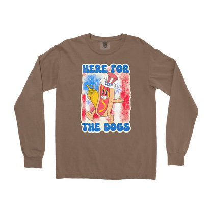 Comfort Colors Long Sleeve Hot Dog in Espresso