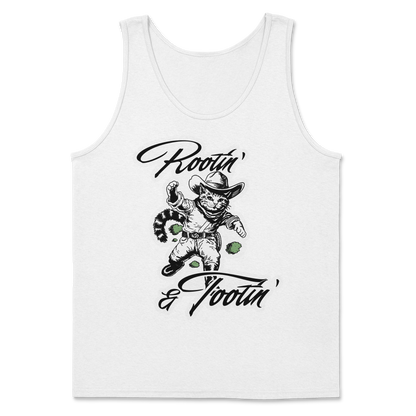 The Nice Shirt Tank Top Rootin Tootin  in White