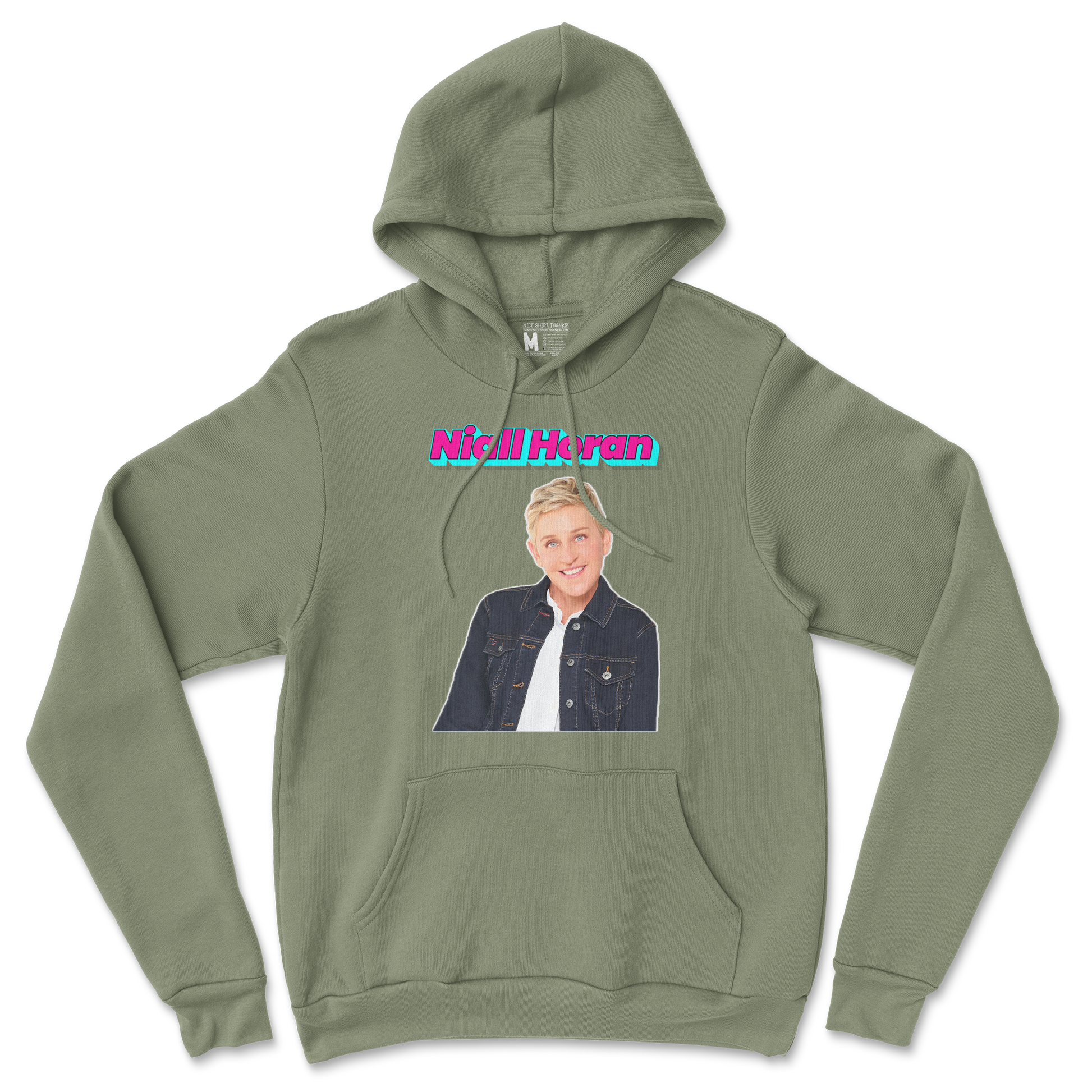 Gildan SoftStyle Hoodie Niall Horan in Military-Green