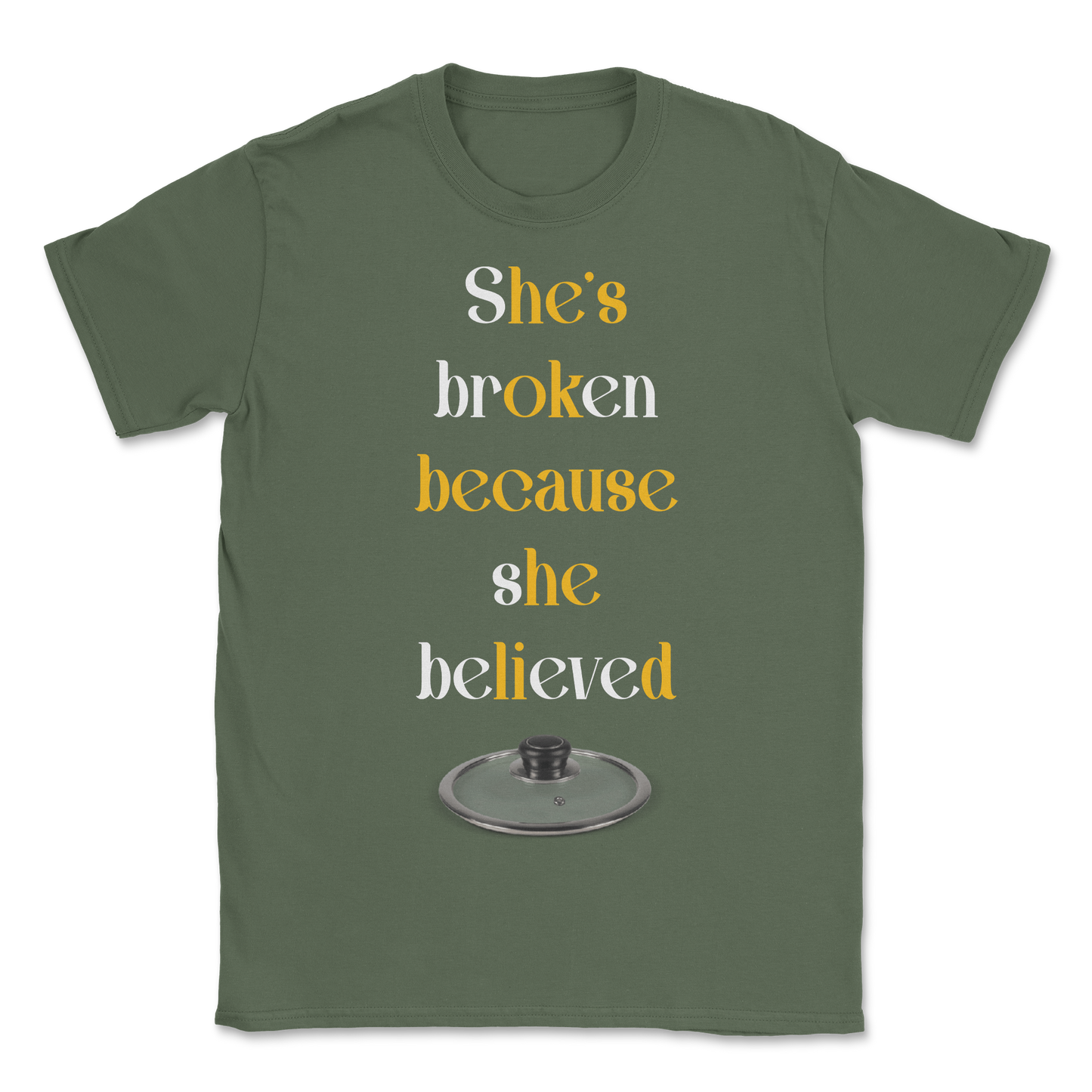 The Nice Shirt T-Shirt He Lid  in Military-Green