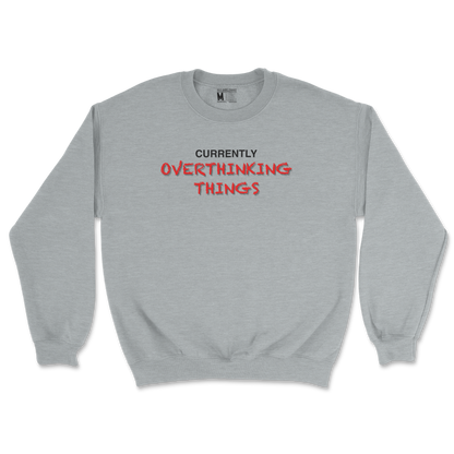 Gildan SoftStyle Crew Neck For Our Lil Overthinker in Sports Grey